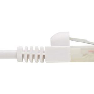 Tripp Lite   Safe-IT Cat6a 10G-Certified Snagless Anti-Bacterial UTP Slim Ethernet Cable (RJ45 M/M), White, 2 ft. network cable 2 ft white N261AB-S02-WH