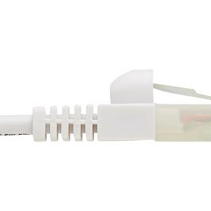 Tripp Lite   Safe-IT Cat6a 10G-Certified Snagless Anti-Bacterial UTP Slim Ethernet Cable (RJ45 M/M), White, 3 ft. network cable 3 ft white N261AB-S03-WH