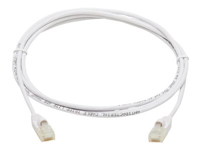 Tripp Lite   Safe-IT Cat6a 10G-Certified Snagless Anti-Bacterial UTP Slim Ethernet Cable (RJ45 M/M), White, 5 ft. network cable 5 ft white N261AB-S05-WH