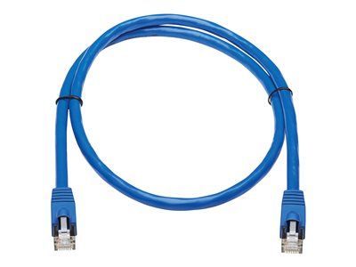 Tripp Lite   Cat6a 10G-Certified Snagless F/UTP Network Patch Cable (RJ45 M/M), PoE, CMR-LP, Blue, 3 ft. patch cable 3 ft blue N261P-003-BL