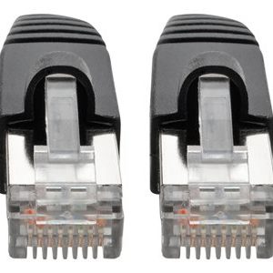 Tripp Lite   Cat6a 10G-Certified Snagless Shielded STP Network Patch Cable (RJ45 M/M), PoE, Black, 1 ft. patch cable 1 ft black N262-001-BK
