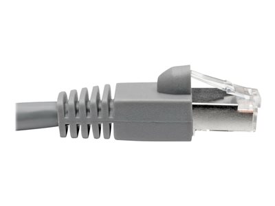 Tripp Lite   Cat6a 10G-Certified Snagless Shielded STP Ethernet Cable (RJ45 M/M), PoE, Gray, 2 ft. patch cable 2 ft gray N262-002-GY