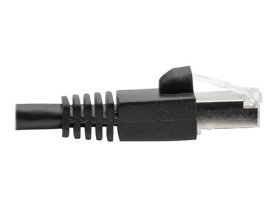 Tripp Lite   Cat6a 10G-Certified Snagless Shielded STP Ethernet Cable (RJ45 M/M), PoE, Black, 8 ft. patch cable 8 ft black N262-008-BK