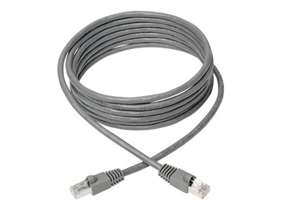 Tripp Lite   Cat6a 10G-Certified Snagless Shielded STP Ethernet Cable (RJ45 M/M), PoE, Gray, 12 ft. patch cable 12 ft gray N262-012-GY