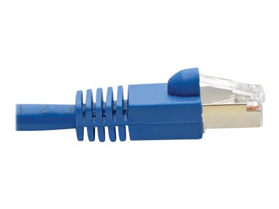 Tripp Lite   Cat6a 10G-Certified Snagless Shielded STP Ethernet Cable (RJ45 M/M), PoE, Blue, 15 ft. patch cable 15 ft blue N262-015-BL