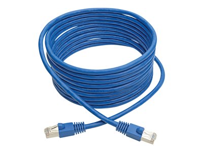 Tripp Lite   Cat6a 10G-Certified Snagless Shielded STP Ethernet Cable (RJ45 M/M), PoE, Blue, 15 ft. patch cable 15 ft blue N262-015-BL