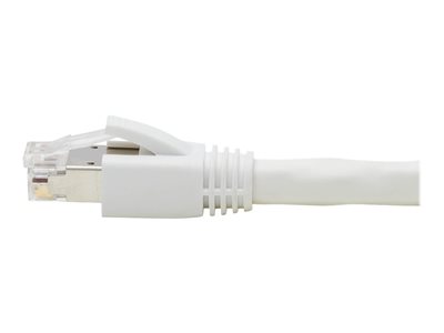 Tripp Lite   Cat8 25G/40G-Certified Snagless S/FTP Ethernet Cable (RJ45 M/M), PoE, White, 15 ft. patch cable 15 ft white N272-015-WH