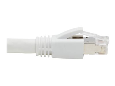 Tripp Lite   Cat8 25G/40G-Certified Snagless S/FTP Ethernet Cable (RJ45 M/M), PoE, White, 25 ft. patch cable 25 ft white N272-025-WH