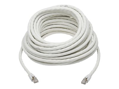 Tripp Lite   Cat8 25G/40G-Certified Snagless Shielded S/FTP Network Ethernet Cable (RJ45 M/M), PoE, White, 15.24 m patch cable 50 ft white N272-050-WH