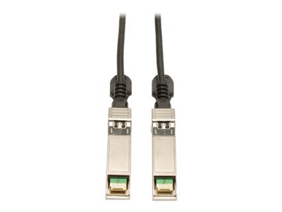 Tripp Lite   2M SFP+ 10Gbase-CU Twinax Passive Copper Cable SFP-H10GB-CU2M Compatible Black 6ft 6′ direct attach cable 6.6 ft black N280-02M-BK
