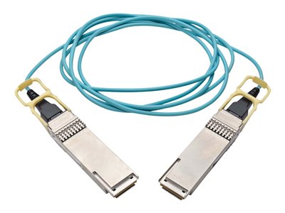 Tripp Lite   QSFP28 to QSFP28 Active Optical Cable 100GbE, AOC, M/M, Aqua, 1 m (3 ft.) 100GBase-AOC direct attach cable 1 m aqua N28H-01M-AQ