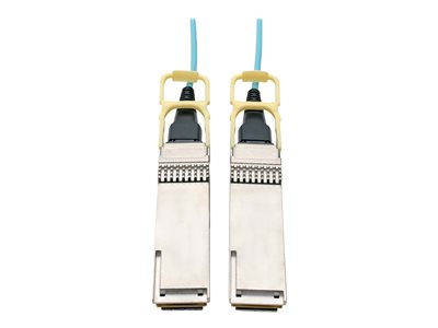Tripp Lite   QSFP28 to QSFP28 Active Optical Cable 100GbE, AOC, M/M, Aqua, 30 m (98.4 ft.) 100GBase-AOC direct attach cable 30 m aqua N28H-30M-AQ