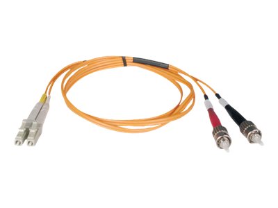 Tripp Lite   3M Duplex Multimode 62.5/125 Fiber Optic Patch Cable LC/ST 10′ 10ft 3 Meter patch cable 3 m N318-03M
