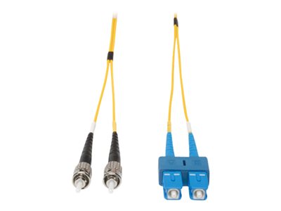 Tripp Lite   9M Duplex Singlemode 9/125 Fiber Optic Patch Cable SC/ST 30′ 30ft 9 Meter patch cable 9 m yellow N354-09M