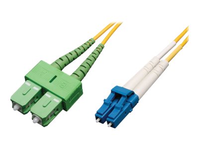 Tripp Lite   1M Duplex Singlemode 9/125 Fiber Optic Patch Cable LC/SC/APC 3′ 3ft 1 Meter patch cable 1 m yellow N366-01M-AP