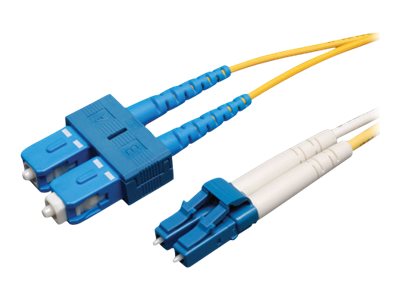 Tripp Lite   5M Duplex Singlemode 9/125 Fiber Optic Patch Cable LC/SC 16′ 16ft 5 Meter patch cable 5 m yellow N366-05M