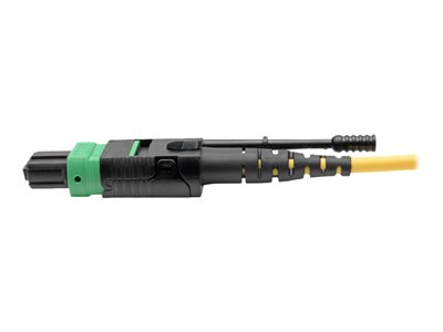 Tripp Lite   MTP/MPO (APC) Singlemode Patch Cable (F/F), 12 Fiber, 40/100 GbE, QSFP+ 40GBASE-PLR4, Plenum, Push/Pull Tab, Yellow, 3 m (10 f… N390-03M-12-AP