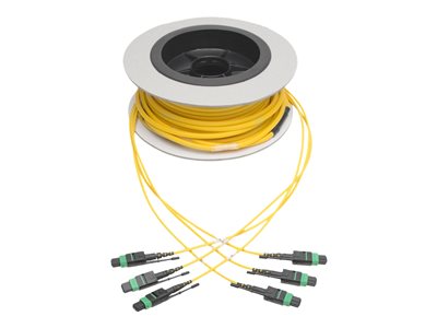 Tripp Lite   MTP/MPO (APC) Singlemode Slim Trunk Cable, 24-Strand, 40/100 GbE, 40/100GBASE-PLR4, Plenum, 6mm Dual Jacket, 11 m (36 ft.) tr… N392-11M-3X8-AP