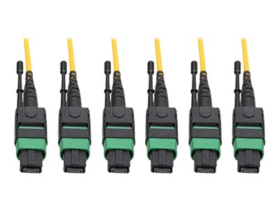 Tripp Lite   MTP/MPO (APC) Singlemode Slim Trunk Cable, 24-Strand, 40/100 GbE, 40/100GBASE-PLR4, Plenum, 6mm Dual Jacket, 30 m (98 ft.) tr… N392-30M-3X8-AP