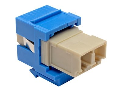 Tripp Lite   Duplex Multimode Fiber Coupler, Keystone Jack LC to LC, Blue keystone coupler blue N455-000-BL-KJ