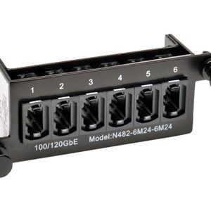Tripp Lite   100Gb/120Gb Pass Through Cassette (x6) 24-Fiber MTP/MPO Coupler fiber optic cassette N482-6M24-6M24