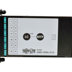 Tripp Lite   100Gb/120Gb to10Gb Breakout Cassette 24-Fiber MTP/MPO 12 LC fiber optic cassette N484-1M24-LC12
