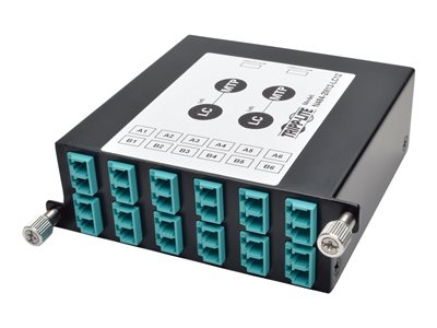 Tripp Lite   40G to 10G Breakout Cassette 2 12-Fiber MTP/MPO to 12 LC Duplex fiber optic cassette N484-2M12-LC12