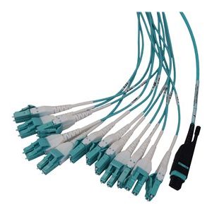 Tripp Lite   Preloaded Fiber Panel, 1U 2x (24F MTP/MPO-PC to 12x LC Duplex F/M) 24F Trunk Cables, OM4 Multimode, 10 m (32.8 ft.) patch pan… N48M-2M24L12-10