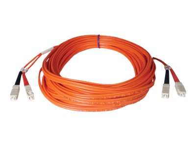 Tripp Lite   15M Duplex Multimode 50/125 Fiber Optic Patch Cable SC/SC 50′ 50ft 15 Meter patch cable 15 m orange N506-15M