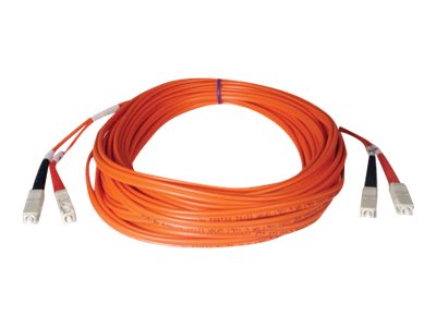 Tripp Lite   50M Duplex Multimode 50/125 Fiber Optic Patch Cable SC/SC 164′ 164ft 50 Meter patch cable 50 m orange N506-50M