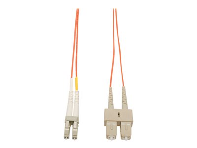 Tripp Lite   1M Duplex Multimode 50/125 Fiber Optic Patch Cable LC/SC 3′ 3ft 1 Meter patch cable 1 m orange N516-01M