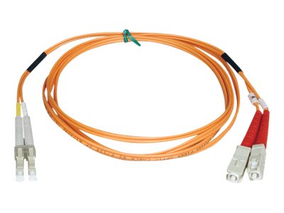 Tripp Lite   20M Duplex Multimode 50/125 Fiber Optic Patch Cable LC/SC 65′ 65ft 20 Meter patch cable 20 m orange N516-20M
