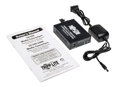 Tripp Lite   LC Multimode Fiber Media Converter Gigabit 10/100/1000 RJ45 fiber media converter 10Mb LAN, 100Mb LAN, GigE N785-001-LC-MM