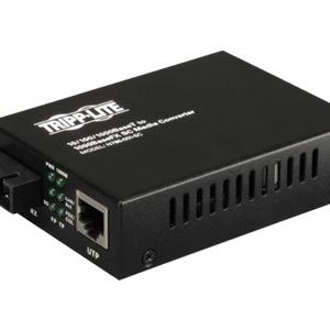 Tripp Lite   Fiber Optic 10/100/1000 to 1000BaseLX SC Gigabit Multimode Media Converter 2km 1310nm fiber media converter 10Mb LAN, 100Mb LAN,… N785-001-SC