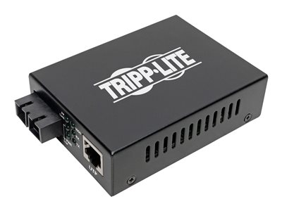 Tripp Lite   Gigabit Singlemode Fiber to Ethernet Media Converter, SMF 10/100/1000 SC, 1310 nm, 20 km (12.4 mi.) fiber media converter 10Mb… N785-INT-SC-SM
