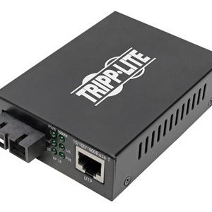 Tripp Lite   Gigabit Singlemode Fiber to Ethernet Media Converter, POE+ 10/100/1000 SC, 1310 nm, 20 km (12.4 mi.) fiber media converter 10… N785-P01-SC-SM1