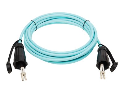 Tripp Lite   10Gb Rigid Industrial Duplex Multimode 50/125 OM3 Fiber Patch Cable (LC/LC) IP68, Aqua, 5 m (16.4 ft.) patch cable 5 m aqua N820-05M-IND