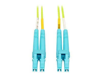 Tripp Lite   LC to LC Multimode Duplex Fiber Optics Patch Cable, 20 Meter 100Gb, 50/125, OM5, LC/LC, Lime Green patch cable 20 m lime green N820-20M-OM5