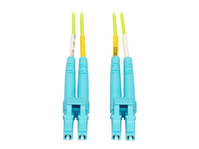 Tripp Lite   LC to LC Multimode Duplex Fiber Optics Patch Cable, 20 Meter 100Gb, 50/125, OM5, LC/LC, Lime Green patch cable 20 m lime green N820-20M-OM5