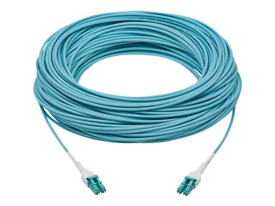 Tripp Lite   Fiber Optic Cable 100G Duplex Multimode 50/125 OM4 Armored (LC/LC Duplex M/M), LSZH, Aqua, 100 m (328 ft.) patch cable 100 m… N821-100M-AQ-AR