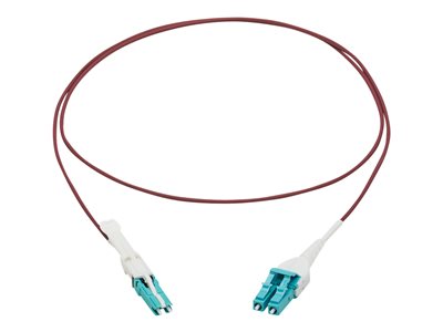 Tripp Lite   400G Duplex Multimode 50/125 OM4 Fiber Optic Cable (CS-PC/LC-PC), Round LSZH Jacket, Magenta, 1 m network cable 1 m white, magen… N822L-01M-MG