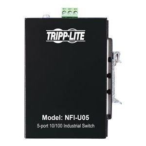 Tripp Lite   Industrial Ethernet Switch 5-Port Unmanaged 10/100 Mbps, Ruggedized, DIN/Wall Mount switch 5 ports unmanaged TAA Compliant NFI-U05