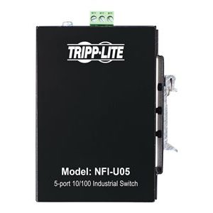 Tripp Lite Industrial Ethernet Switch 5-Port Unmanaged 10/100 Mbps, Ruggedized, DIN/Wall Mount switch 5 ports unmanaged TAA Compliant NFI-U05 Tripp Lite Industrial Ethernet Switch 5-Port Unmanaged 10/100 Mbps, Ruggedized, DIN/Wall Mount switch 5 ports unmanaged TAA Compliant NFI-U05