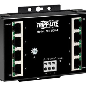 Tripp Lite   Industrial Ethernet Switch 8-Port Unmanaged 10/100 Mbps, Ruggedized, DIN/Wall Mount switch 8 ports unmanaged TAA Compliant NFI-U08-1