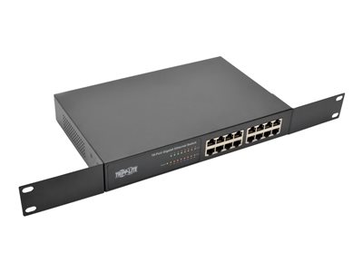 Tripp Lite   16-Port 10/100/1000 Mbps 1U Rack-Mount/Desktop Gigabit Ethernet Unmanaged Switch, Metal Housing switch 16 ports unmanaged rack-mountable NG16