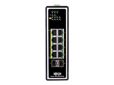 Tripp Lite   Unmanaged Industrial Gigabit Ethernet Switch 8-Port 10/100/1000 Mbps, PoE+ 30W, 2 GbE SFP Slots, DIN Mount switch 8 ports unman… NGI-U08C2POE8