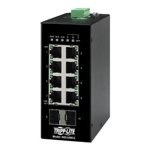 Tripp Lite Unmanaged Industrial Gigabit Ethernet Switch 8-Port 10/100/1000 Mbps, 2 GbE SFP Slots, DIN Mount switch 8 ports unmanaged TAA Compl… NGI-U08C2 Tripp Lite Unmanaged Industrial Gigabit Ethernet Switch 8-Port 10/100/1000 Mbps, 2 GbE SFP Slots, DIN Mount switch 8 ports unmanaged TAA Compl… NGI-U08C2