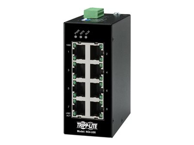 Tripp Lite   Unmanaged Industrial Gigabit Ethernet Switch 8-Port 10/100/1000 Mbps, DIN Mount switch 8 ports unmanaged TAA Compliant NGI-U08