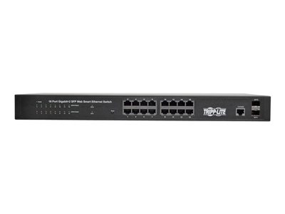 Tripp Lite   16-Port Gigabit Ethernet Switch 10/100/1000Mbps, L2 Web-Smart Managed, 2 Dedicated Gigabit SFP Slots, 36 Gbps, Web Interface switch 1… NGS16C2