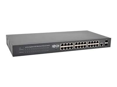 Tripp Lite   24-Port Gigabit Ethernet Switch 10/100/1000Mbps, L2 Web-Smart Managed, 2 Dedicated Gigabit SFP Slots, 52 Gbps, Web Interface switch 2… NGS24C2